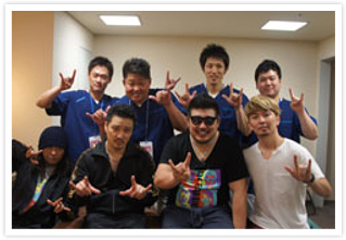 「湘南乃風」ライブトレーナー活動報告。メディカルトレーナーをさせていただきました。